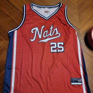 Washington Nationals Basketball Jersey - DC Baseball Promotion - July 2025 - New